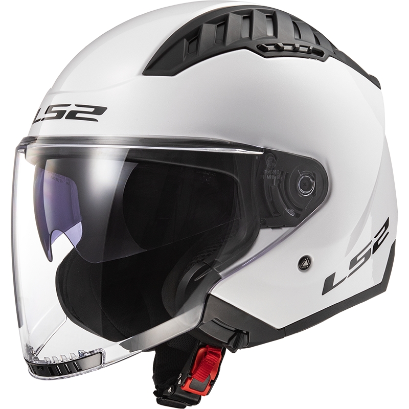 Casque moto ouvert LS2 OF600 Copter II blanc brillant