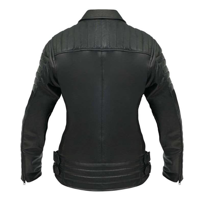 Veste moto femme BROGER Ohio noir soldes