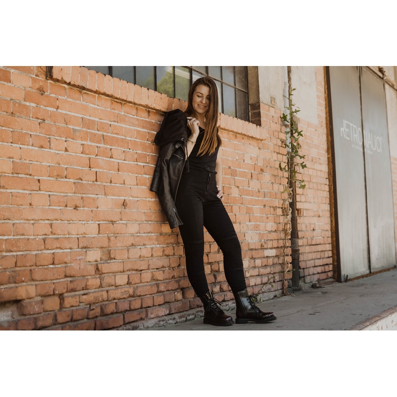 Veste moto Ozone Striker pour femme - Noir
