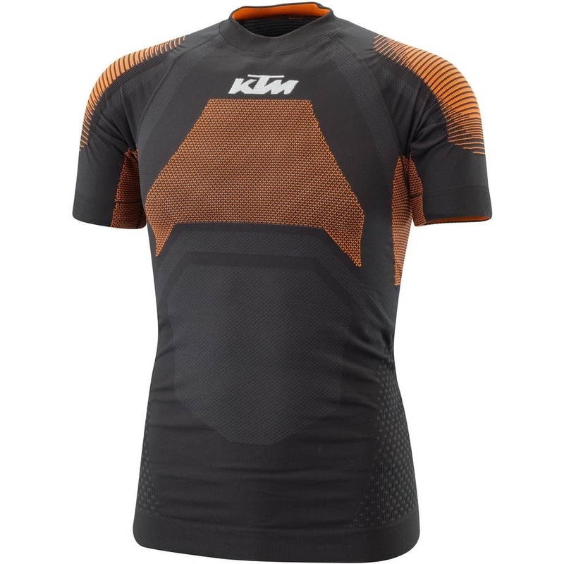 Chemise thermique à manches courtes KTM Performance noir-orange soldes