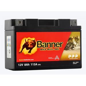Batterie gel Banner Bike Bull Gel 12V, YT9B-4, 8AH, 115A