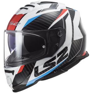 Casque moto intégral LS2 FF800 Storm II Racer blanc-noir-rouge-bleu