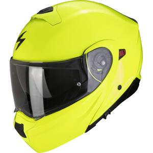 Casque moto modulable Scorpion EXO-930 EVO Solid jaune fluo