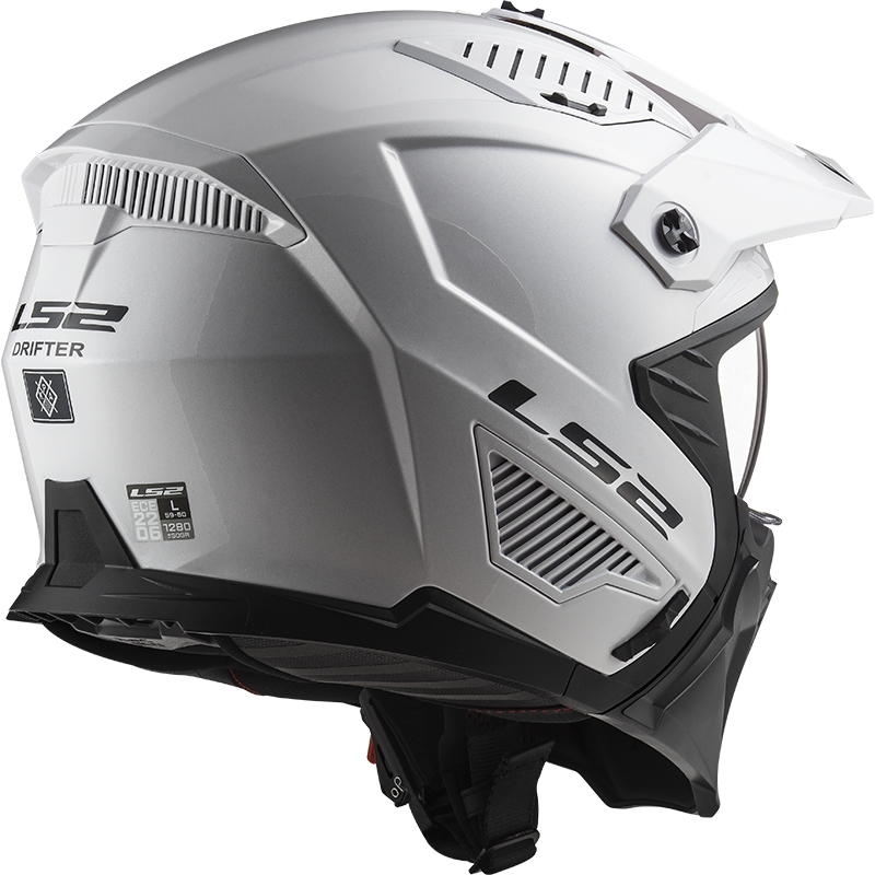 Casque moto Trial LS2 OF606 Drifter Solid White