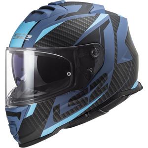 Casque moto intégral LS2 FF800 Storm II Racer noir et bleu