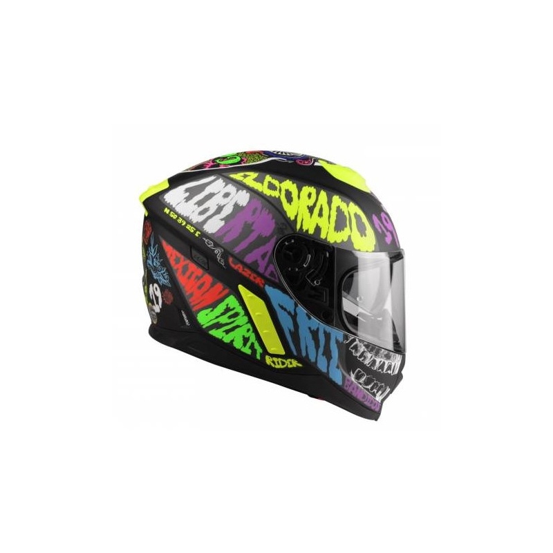 Casque moto intégral Lazer Rafale Mexicana multicolore