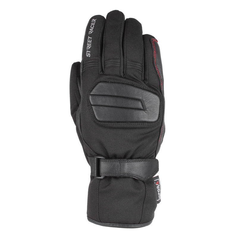 Gants de moto Street Racer Monzoon noir