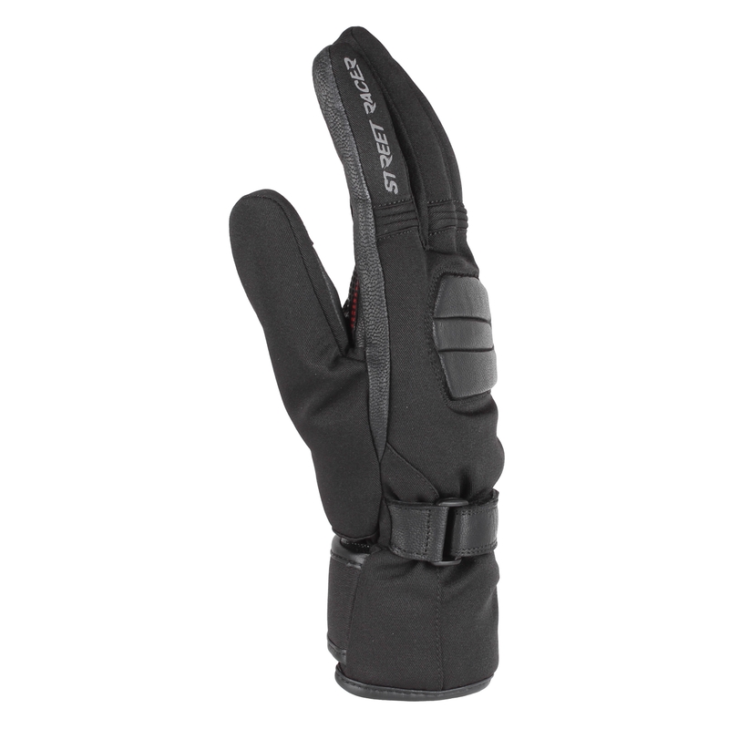 Gants de moto Street Racer Monzoon noir