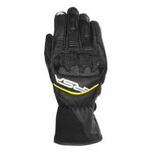 Gants moto RSA Airvent 2 noir-blanc-jaune fluo