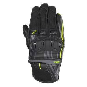 Gants moto RSA Sprint noir-jaune fluo