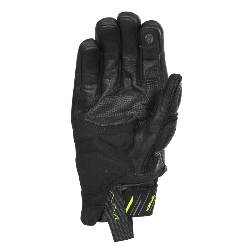 Gants moto RSA Sprint noir-jaune fluo