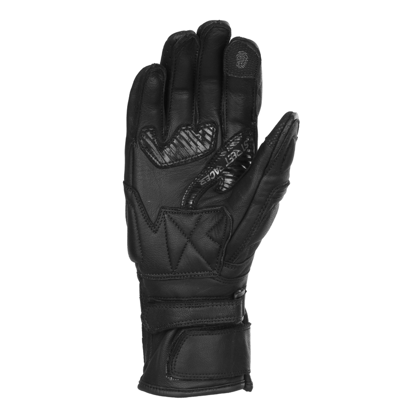 Gants de moto Street Racer Touring pour femmes, noirs