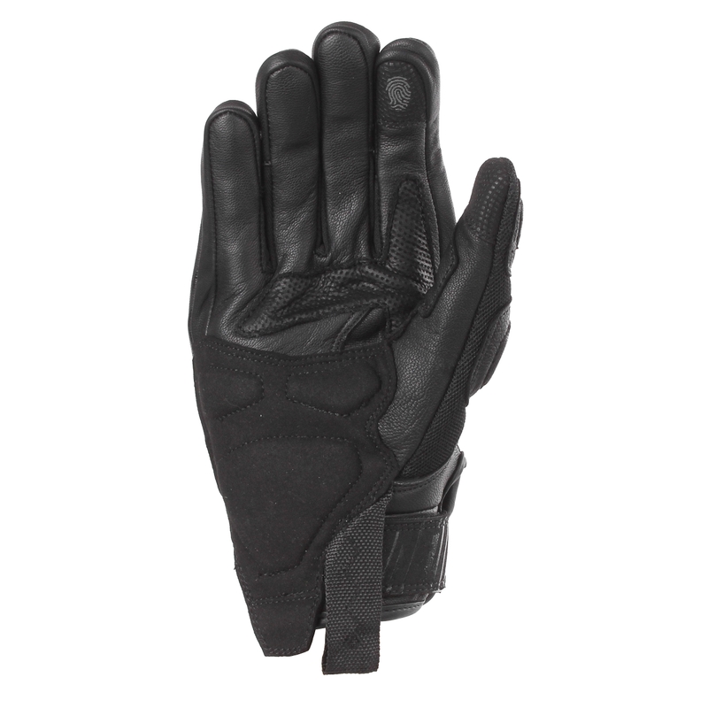 Gants de moto RSA Sprint noirs