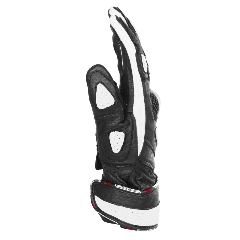 Gants moto femme RSA RX2 noir et blanc