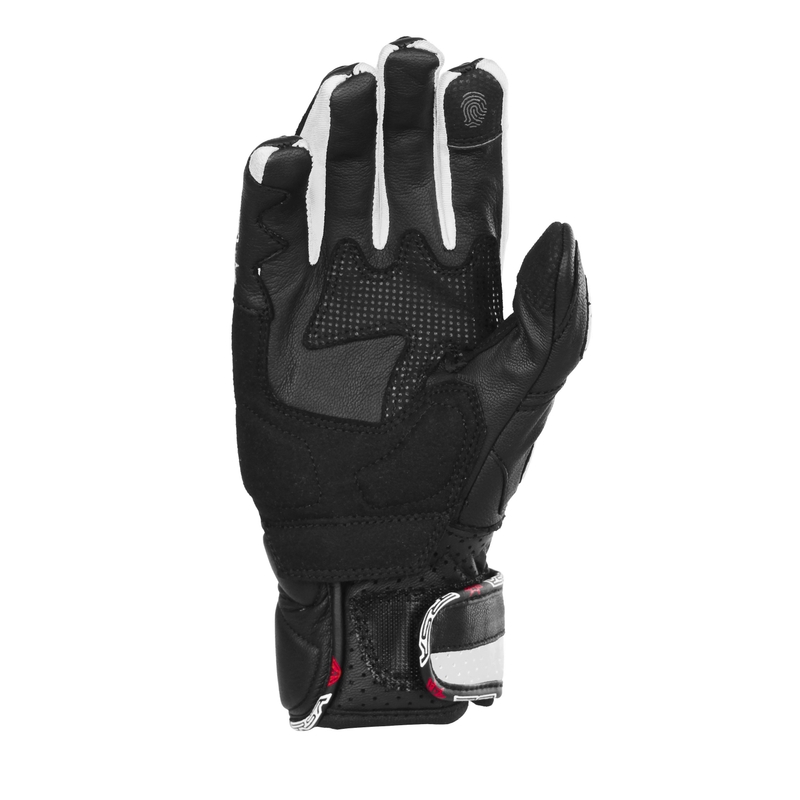 Gants moto femme RSA RX2 noir et blanc