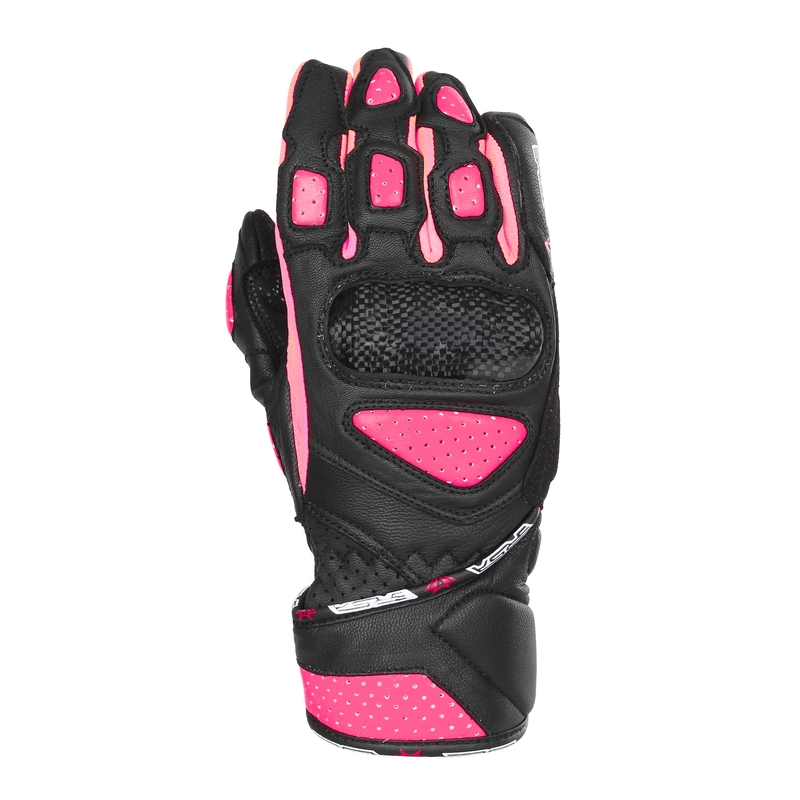 Gants moto femme RSA RX2 noir et rose