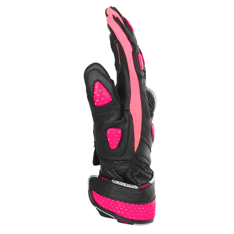 Gants moto femme RSA RX2 noir et rose