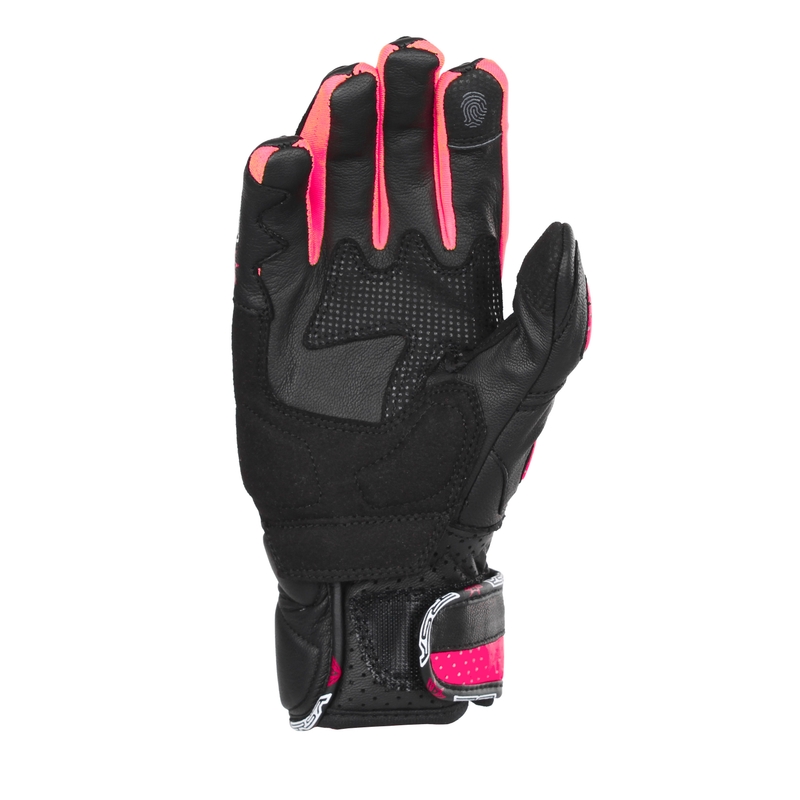 Gants moto femme RSA RX2 noir et rose