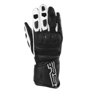 Gants de moto RSA Gappa 2 noir et blanc