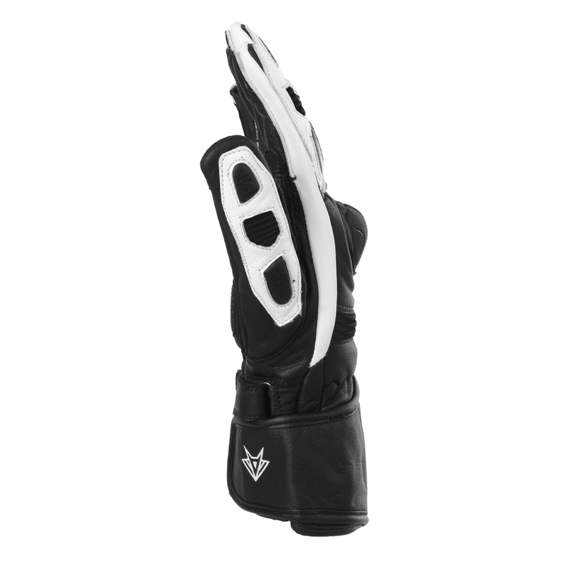 Gants de moto RSA Gappa 2 noir et blanc