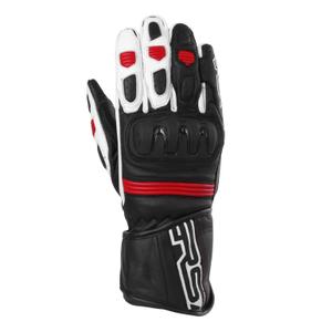 Gants de moto RSA Gappa 2 noir-blanc-rouge