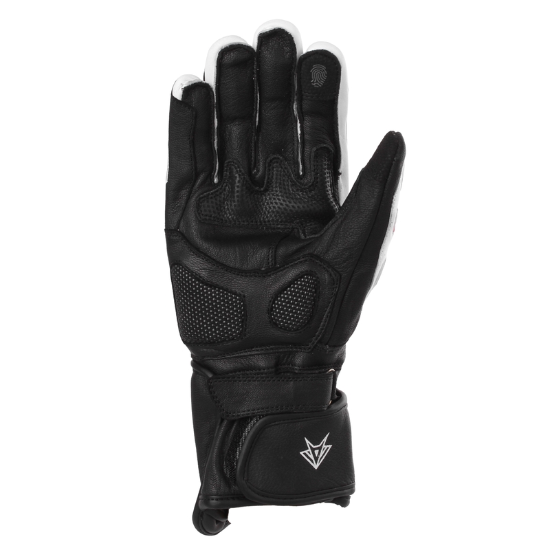 Gants de moto RSA Gappa 2 noir-blanc-rouge