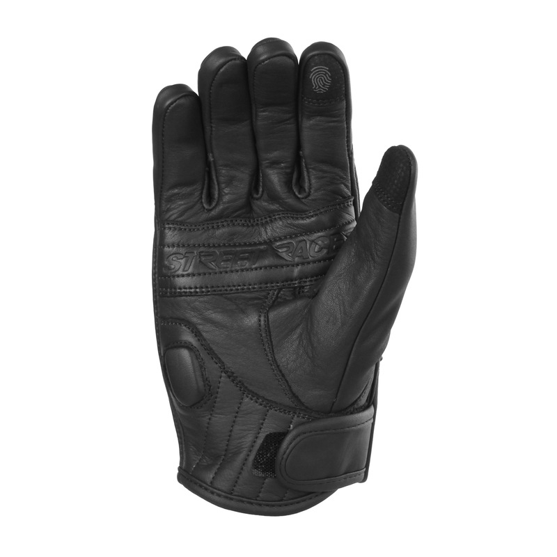 Gants de moto Street Racer Striker 2 noirs pour femmes