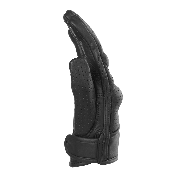Gants moto perforés Street Racer Striker 2 noir pour femmes