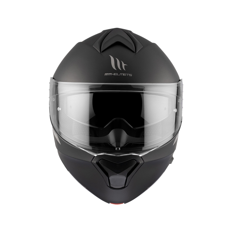 MT Genesis SV Solid A1 noir mat casque de moto à visière relevable