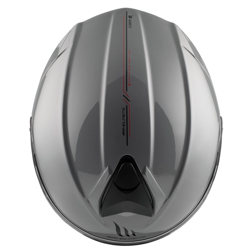 Casque de moto modulable MT Genesis SV Solid A12 gris brillant