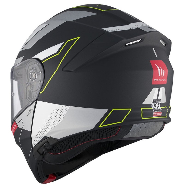 MT Genesis SV Talo B2 noir-gris-jaune fluo mat casque moto modulable soldes