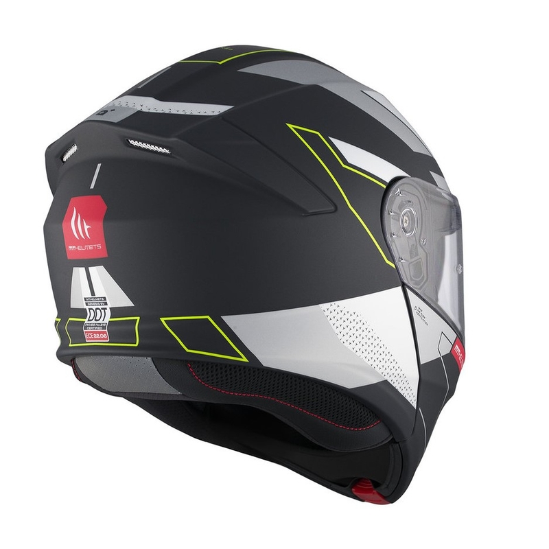 MT Genesis SV Talo B2 noir-gris-jaune fluo mat casque moto modulable soldes