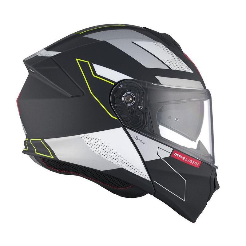 MT Genesis SV Talo B2 noir-gris-jaune fluo mat casque moto modulable soldes