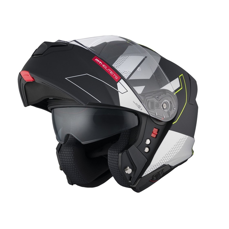 MT Genesis SV Talo B2 noir-gris-jaune fluo mat casque moto modulable soldes