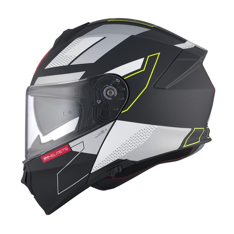 MT Genesis SV Talo B2 noir-gris-jaune fluo mat casque moto modulable soldes