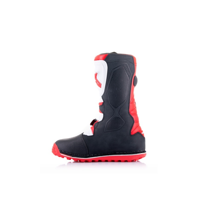 Bottes de moto Alpinestars Tech Trial blanc-rouge-noir