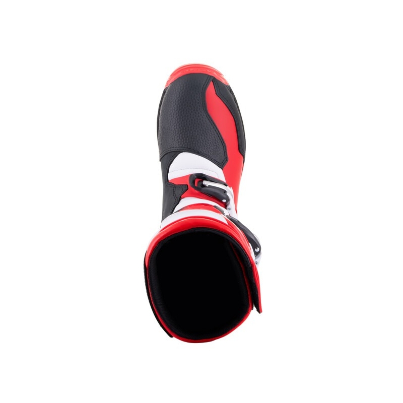 Bottes de moto Alpinestars Tech Trial blanc-rouge-noir