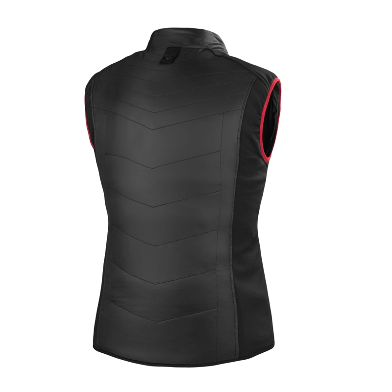 Gilet Shima Powerheat pour femme noir-rouge