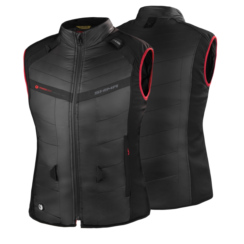 Gilet Shima Powerheat pour femme noir-rouge