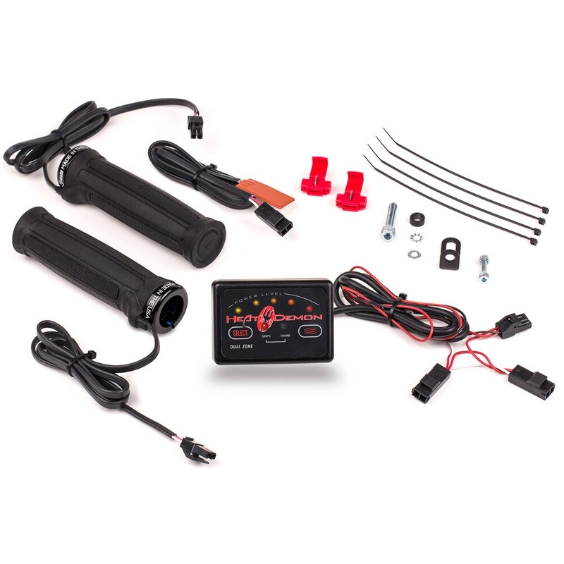 Poignées chauffantes double zone SYMTEC ATV Clamp On
