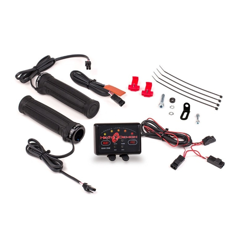 Poignées chauffantes SYMTEC ATV Clamp On Quad Zone noir