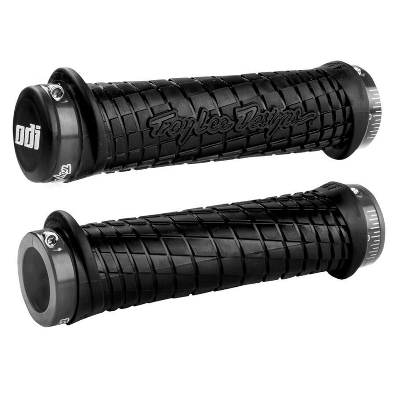Poignées ODI TROY LEE DESIGNS SIGNATURE ATV LOCK-ON gris-noir