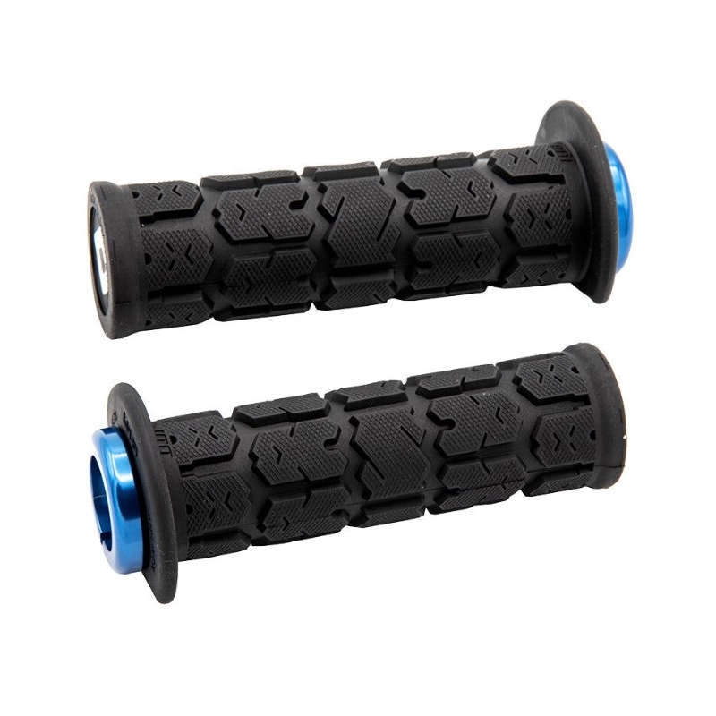 Poignées ODI ROGUE ATV LOCK-ON V2.1 125mm noir-bleu
