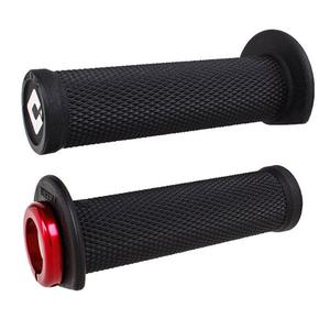 Poignées ODI RUFFIAN ATV LOCK-ON V2.1 125mm noir-rouge