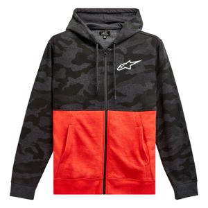 Alpinestars Camo Block Hoodie gris camo-rouge fluo