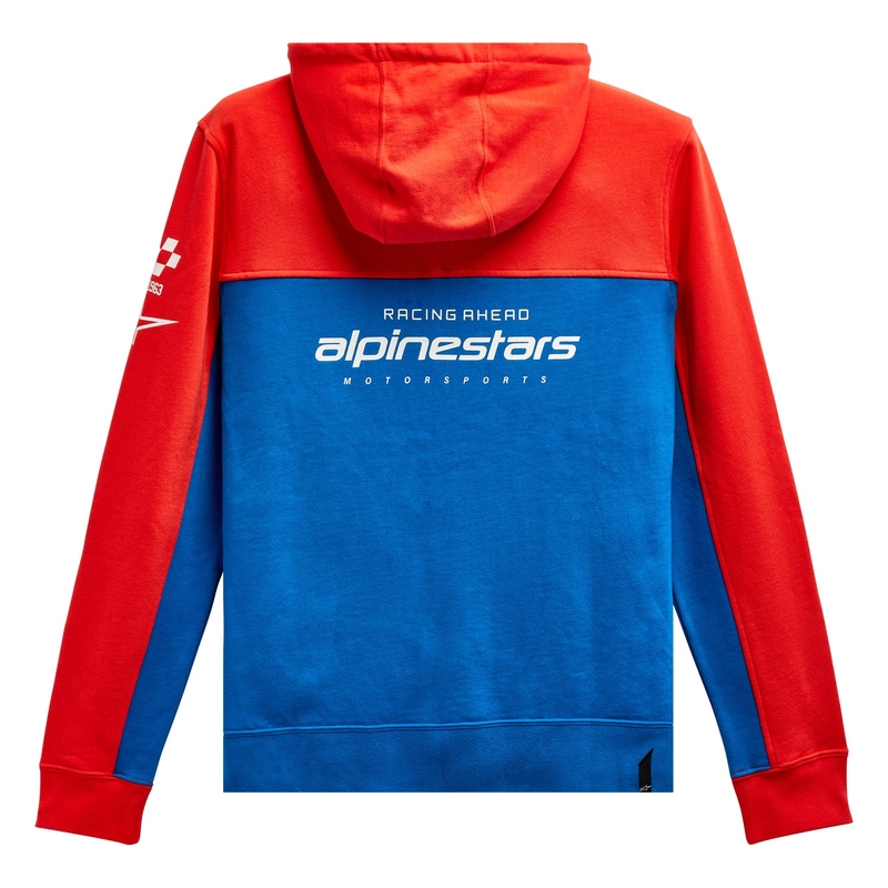 Alpinestars H Block Hoodie rouge fluo-bleu clair
