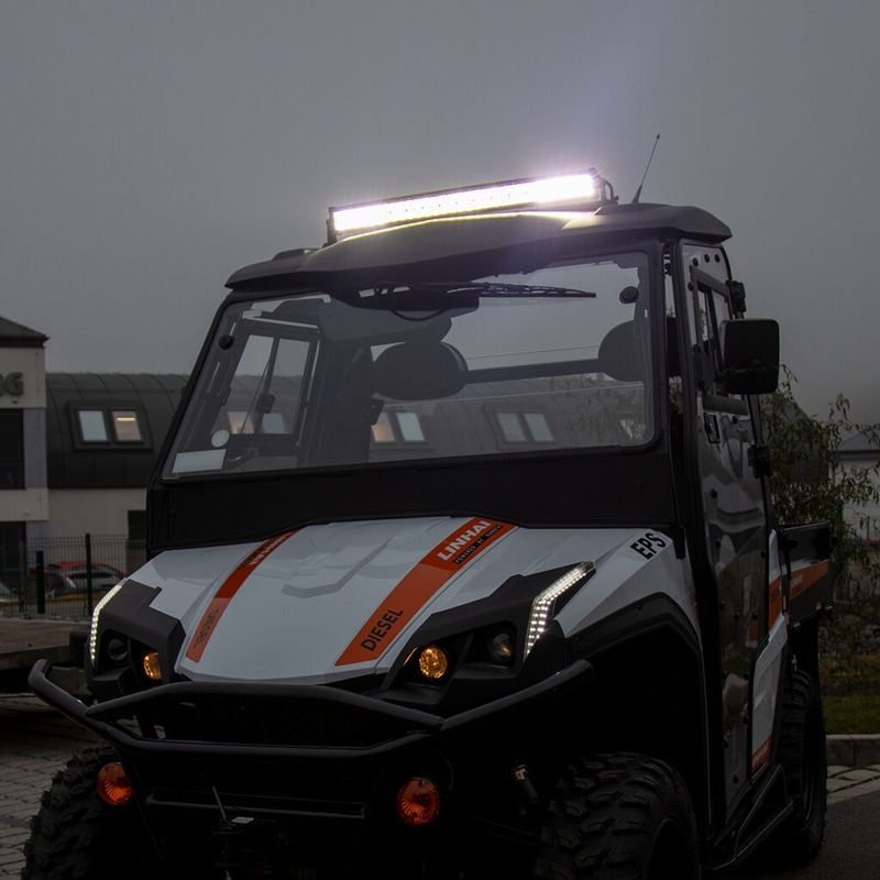 BARRE LUMINEUSE SHARK LED 30", COURBE, 180W, R 810 MM - 5D