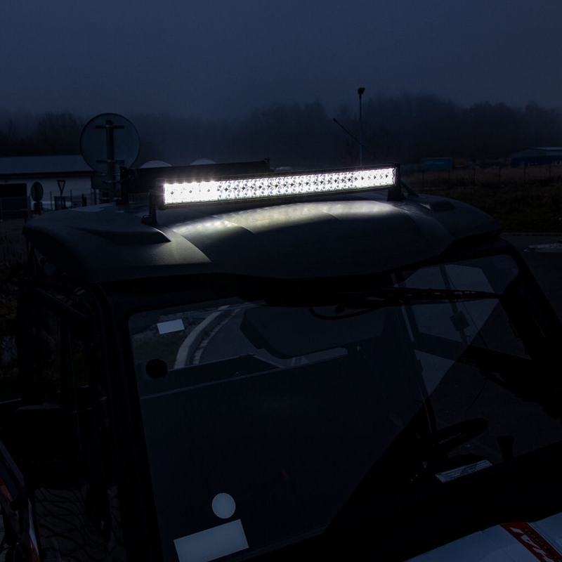 BARRE LUMINEUSE SHARK LED 30", COURBE, 180W, R 810 MM - 5D