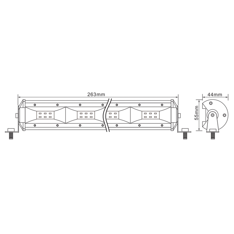 Rampe d'éclairage LED SHARK LED LIGHT BAR 10.5" 24W 2400LM