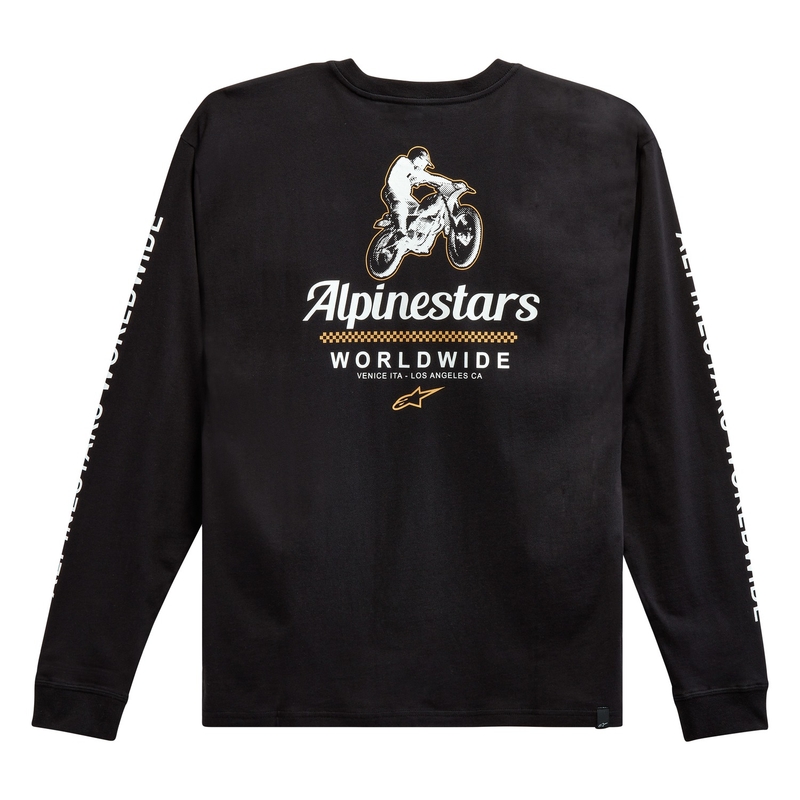 Tee-shirt Alpinestars Authenticated noir et blanc